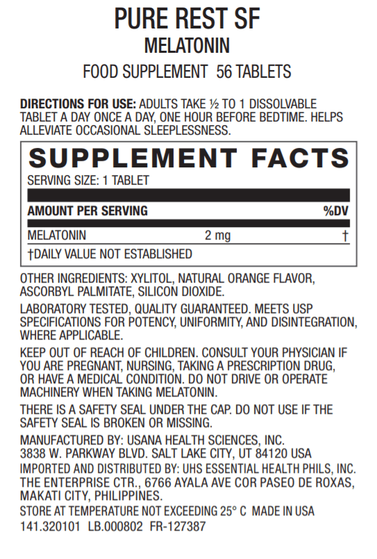 Pure Rest | Best Melatonin Supplement | Better Sleep | USANA