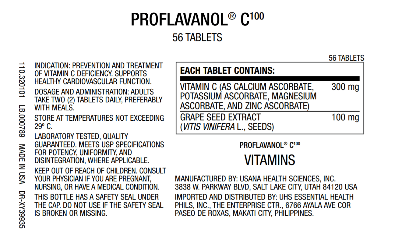 USANA Proflavanol C100 | Grape Seed Extract plus Vitamin C